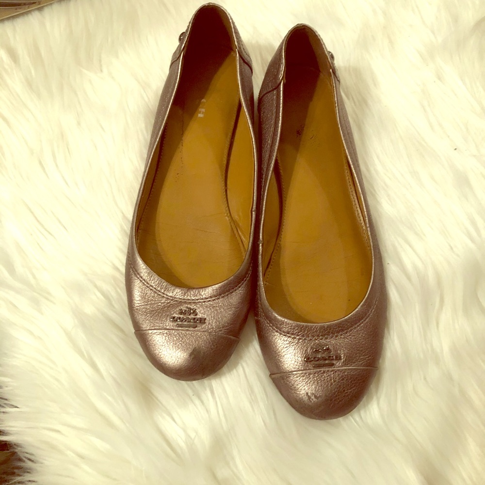 Purple COACH Flats!